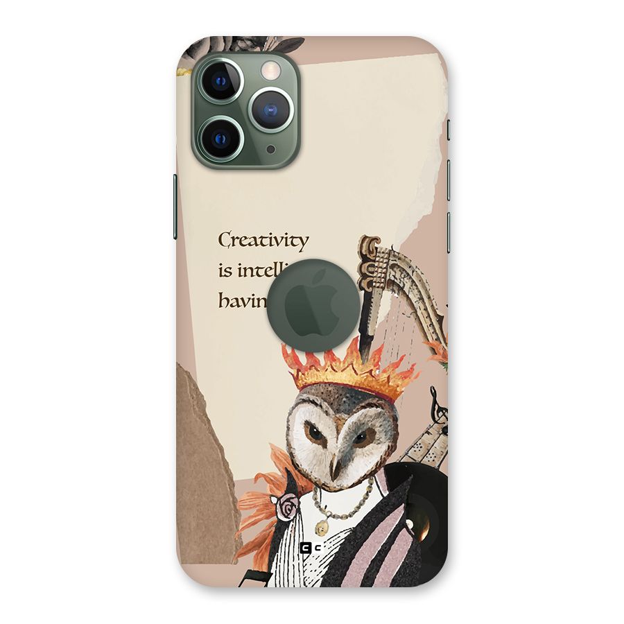 Creativity Intelligence Back Case for iPhone 11 Pro Logo Cut