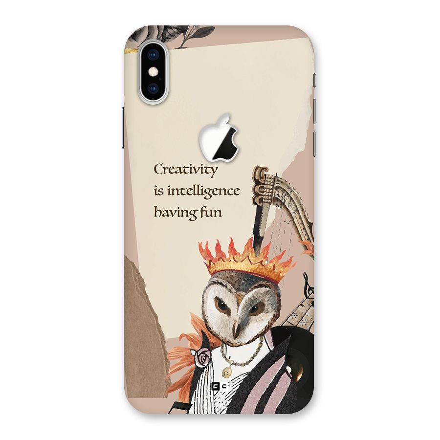 Creativity Intelligence Back Case for iPhone XS Max Apple Cut