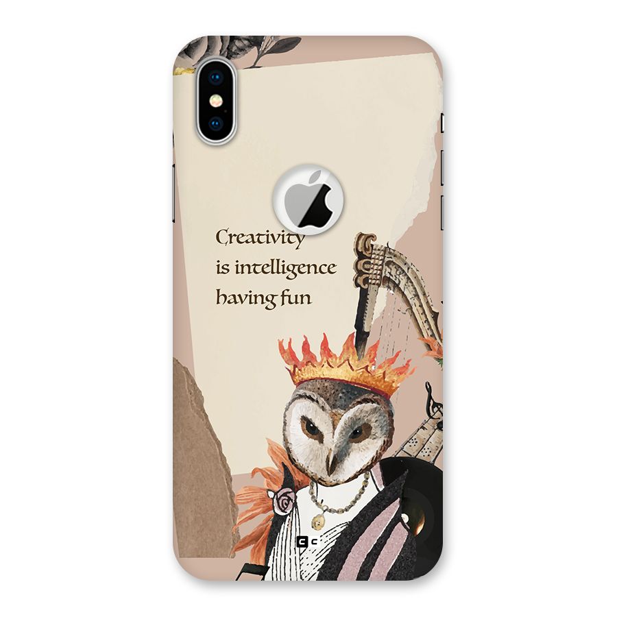 Creativity Intelligence Back Case for iPhone X Logo Cut