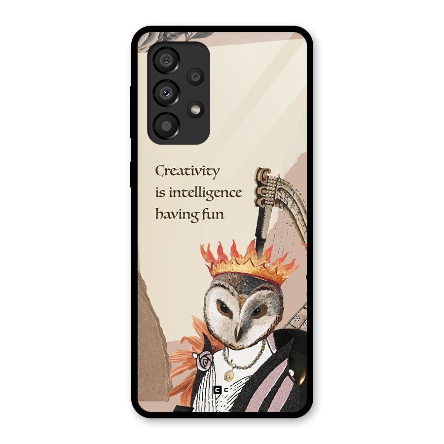 Creativity Intelligence Glass Back Case for Galaxy A33 5G
