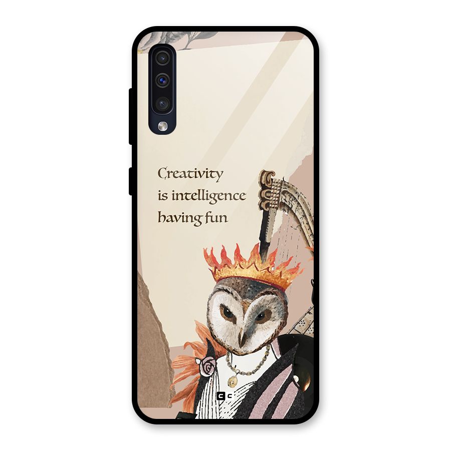 Creativity Intelligence Glass Back Case for Galaxy A50