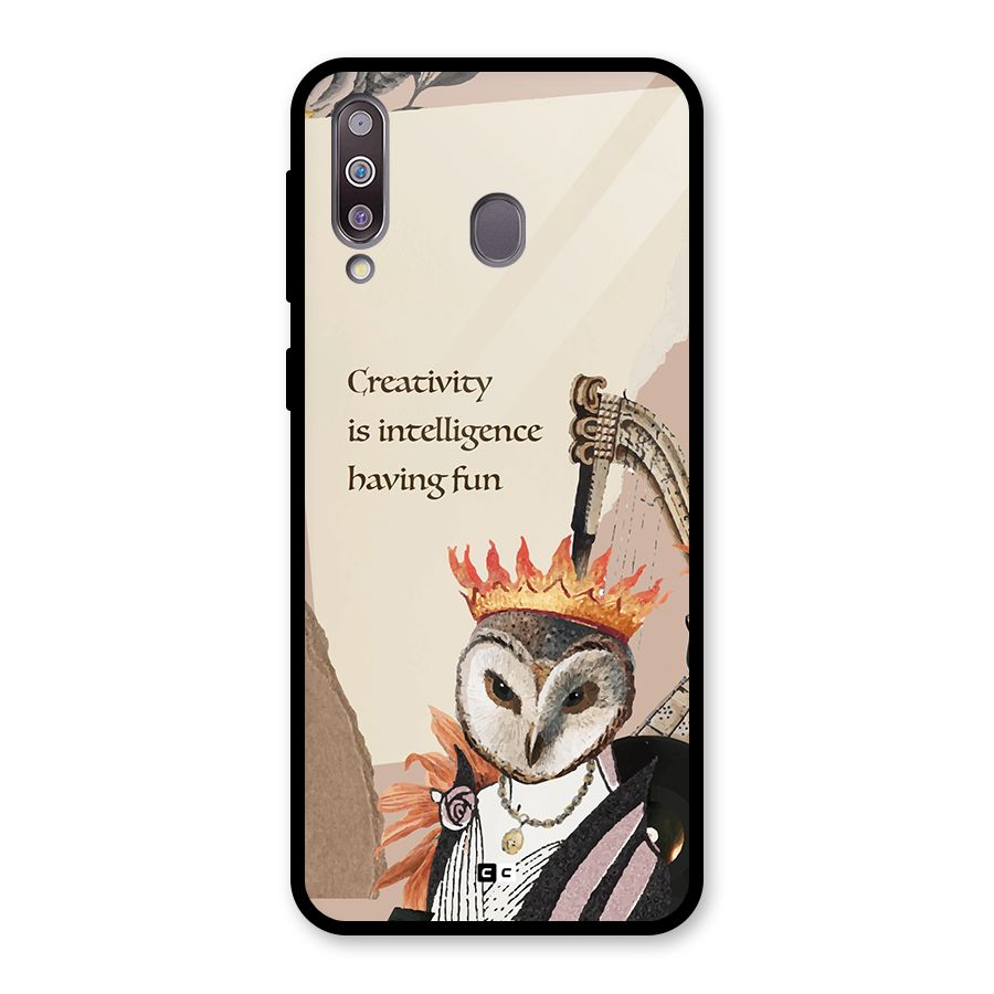 Creativity Intelligence Glass Back Case for Galaxy M30