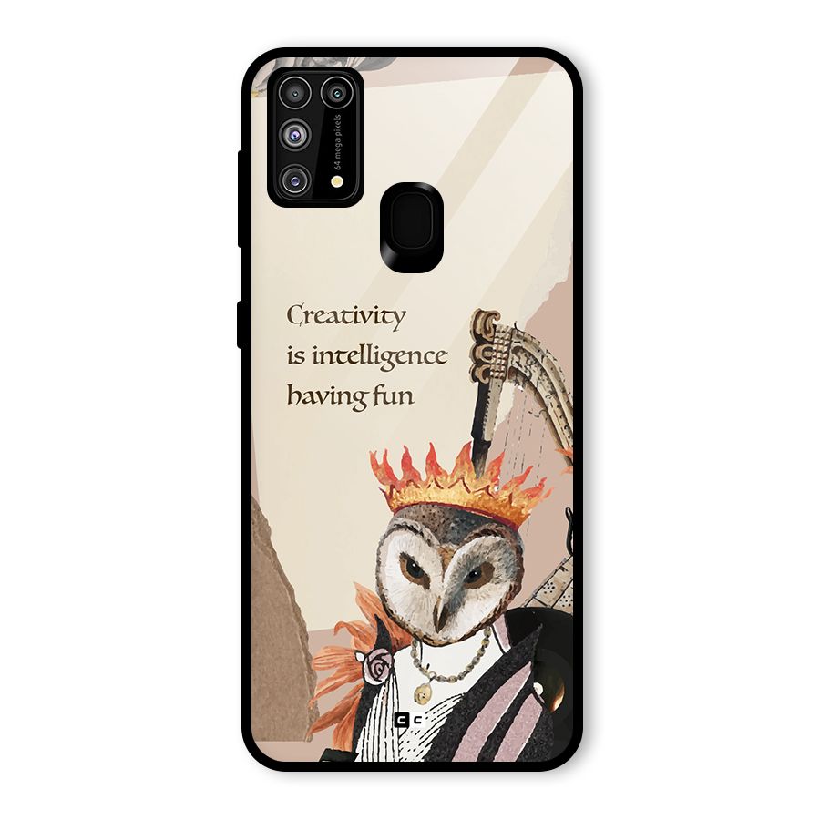 Creativity Intelligence Glass Back Case for Galaxy M31