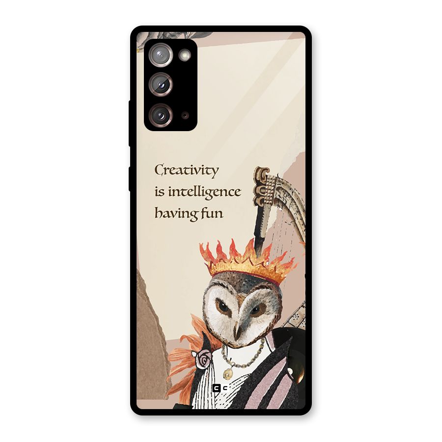 Creativity Intelligence Glass Back Case for Galaxy Note 20