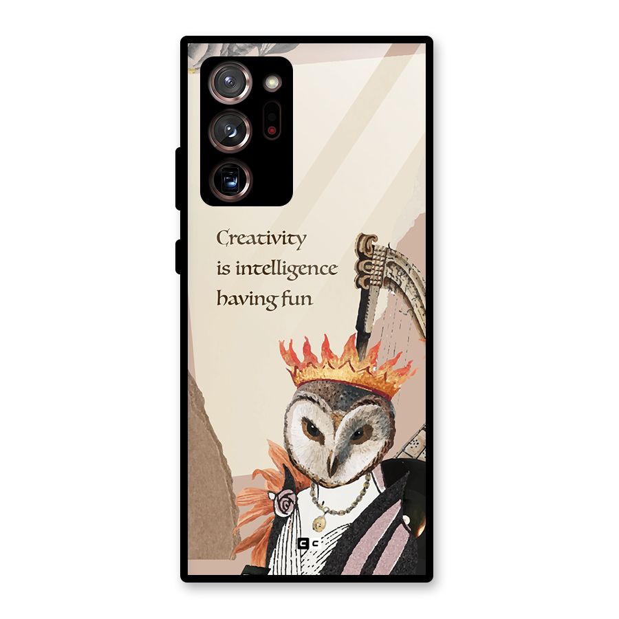 Creativity Intelligence Glass Back Case for Galaxy Note 20 Ultra 5G