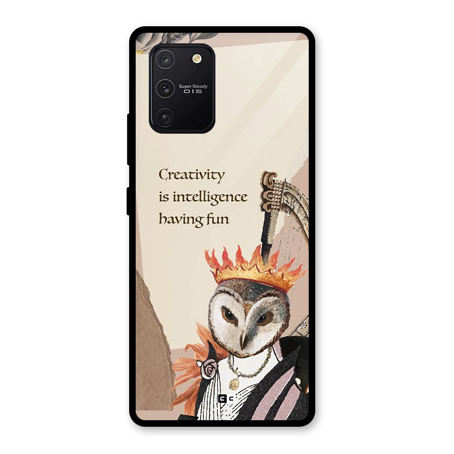 Creativity Intelligence Glass Back Case for Galaxy S10 Lite