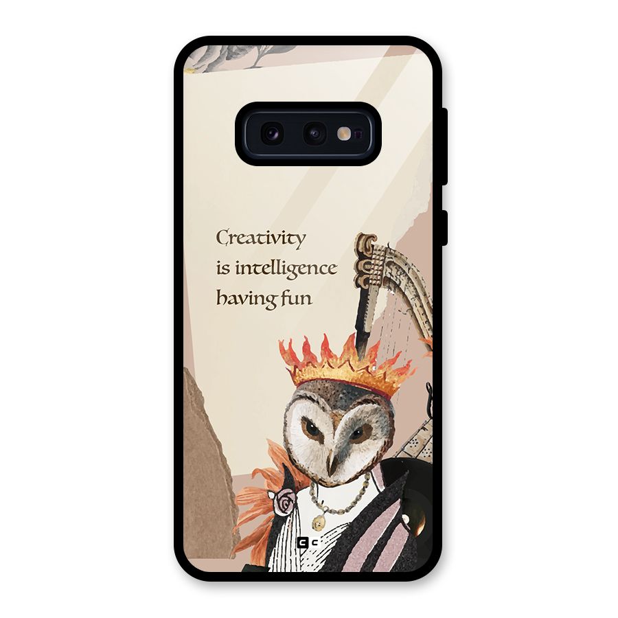 Creativity Intelligence Glass Back Case for Galaxy S10e