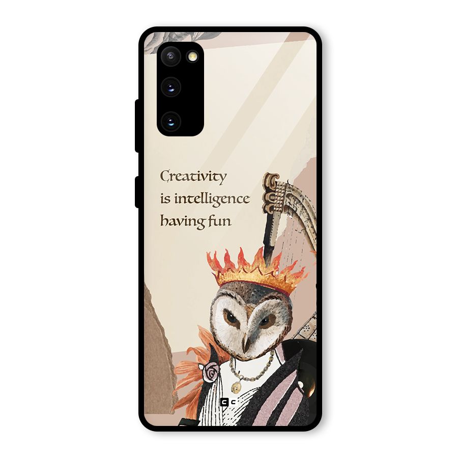 Creativity Intelligence Glass Back Case for Galaxy S20 FE