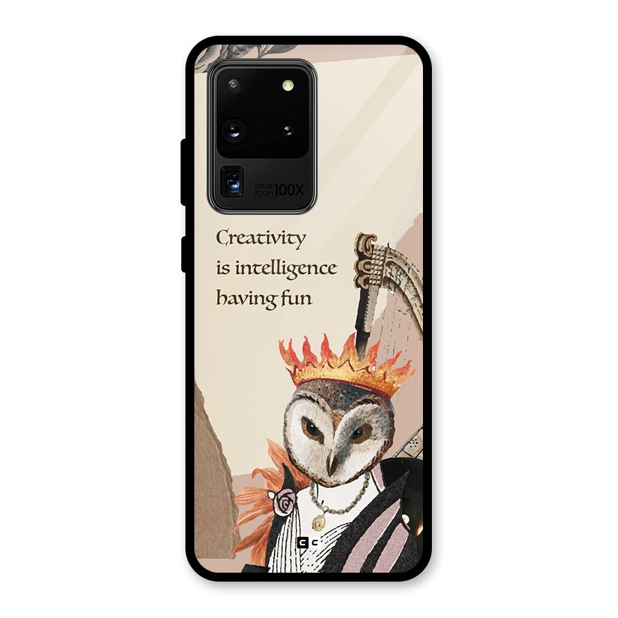 Creativity Intelligence Glass Back Case for Galaxy S20 Ultra