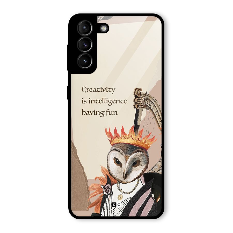 Creativity Intelligence Glass Back Case for Galaxy S21 Plus