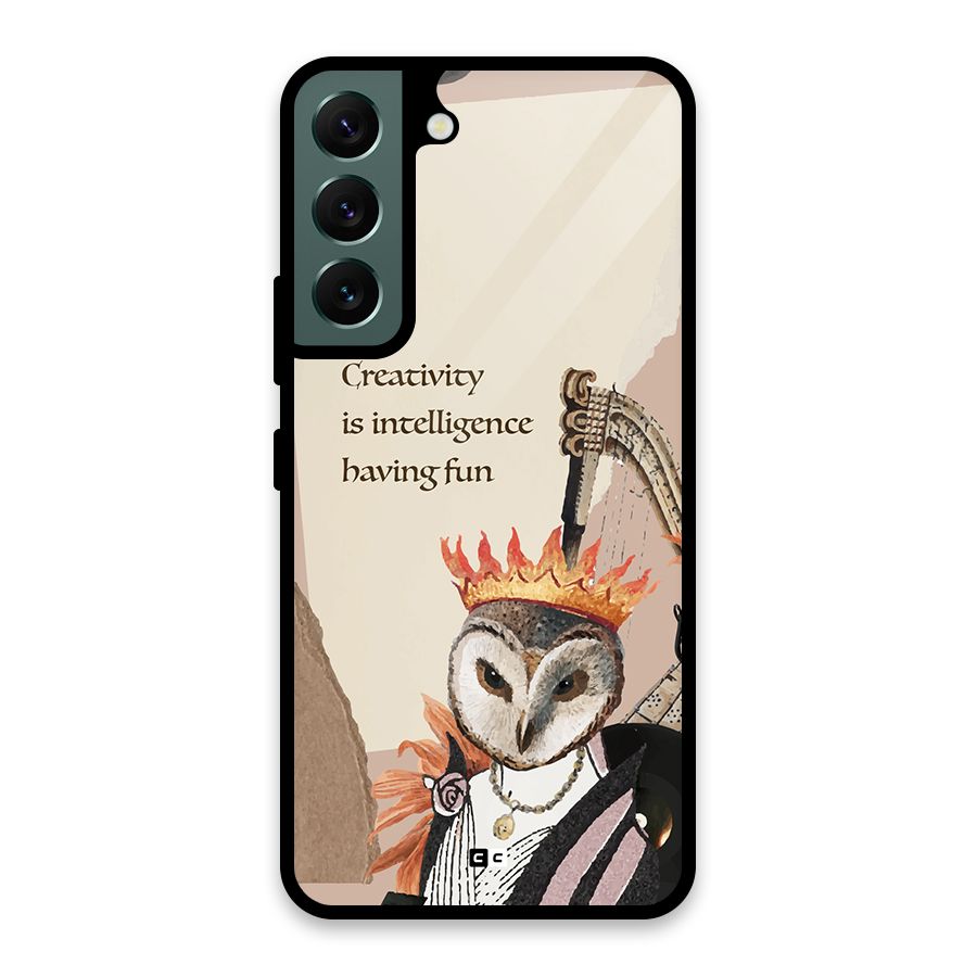 Creativity Intelligence Glass Back Case for Galaxy S22 5G