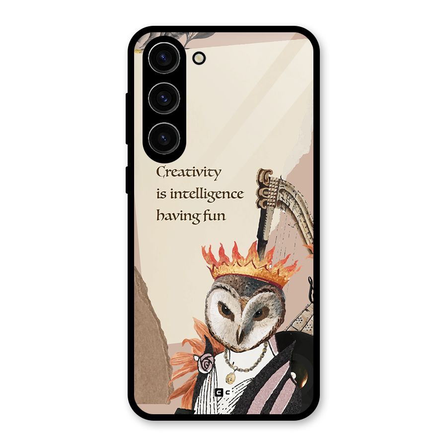 Creativity Intelligence Glass Back Case for Galaxy S23 Plus