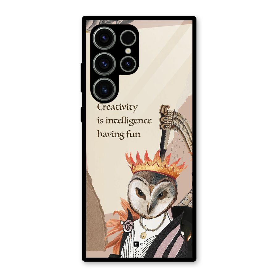 Creativity Intelligence Glass Back Case for Galaxy S23 Ultra