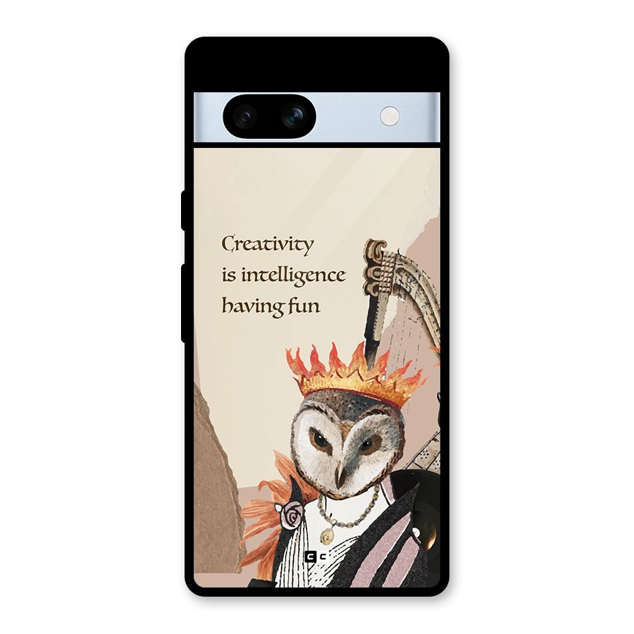 Creativity Intelligence Glass Back Case for Google Pixel 7a