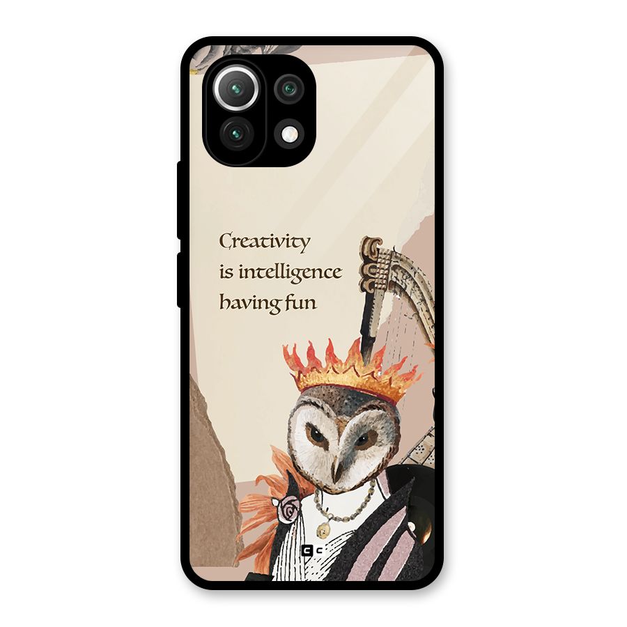 Creativity Intelligence Glass Back Case for Mi 11 Lite