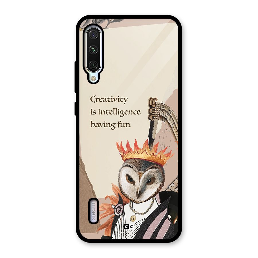 Creativity Intelligence Glass Back Case for Mi A3