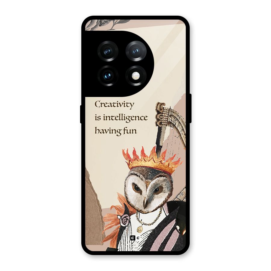 Creativity Intelligence Glass Back Case for OnePlus 11