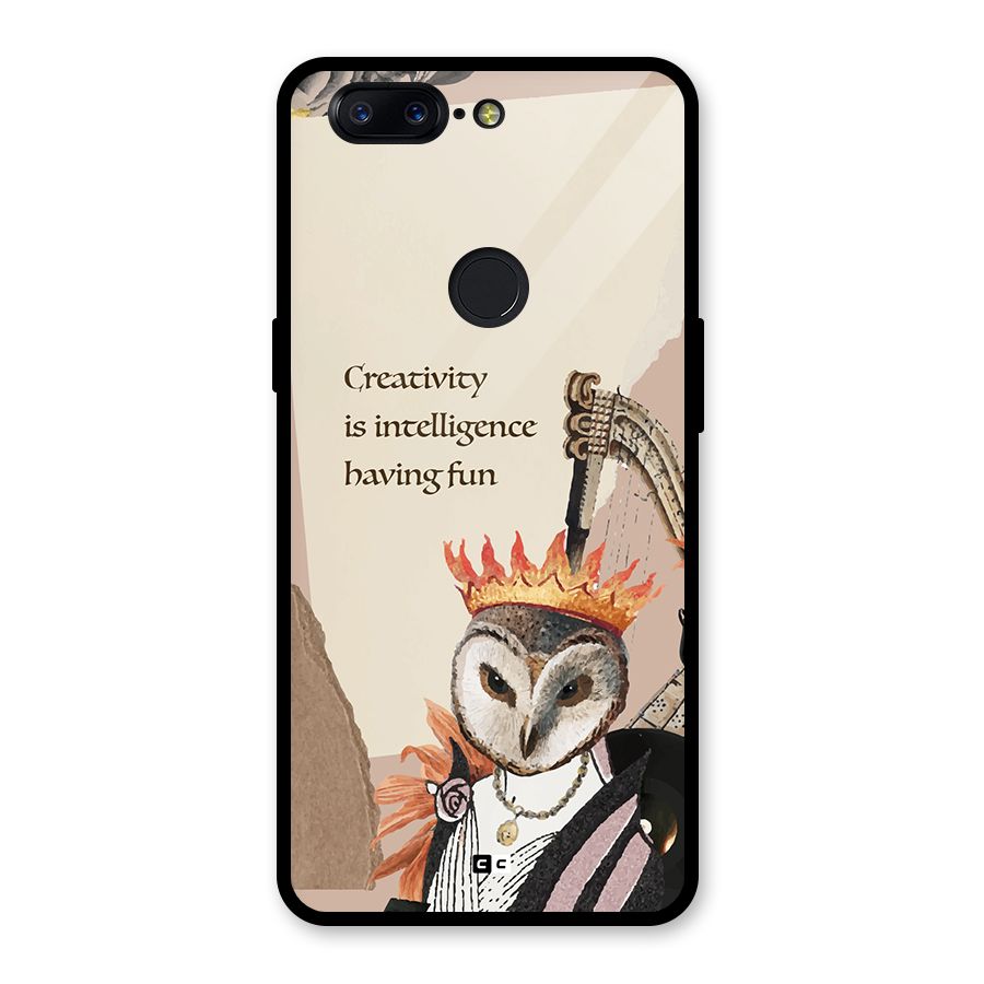 Creativity Intelligence Glass Back Case for OnePlus 5T