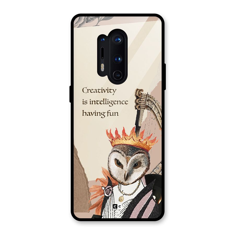Creativity Intelligence Glass Back Case for OnePlus 8 Pro