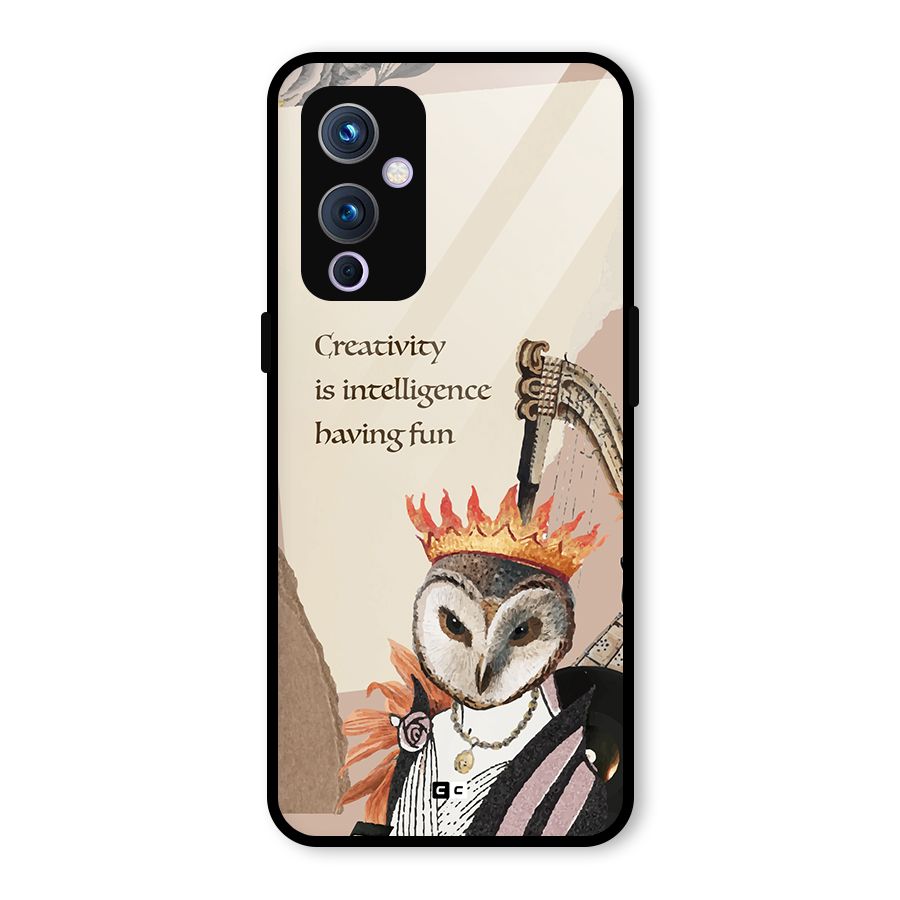 Creativity Intelligence Glass Back Case for OnePlus 9