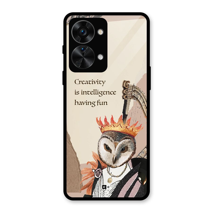 Creativity Intelligence Glass Back Case for OnePlus Nord 2T