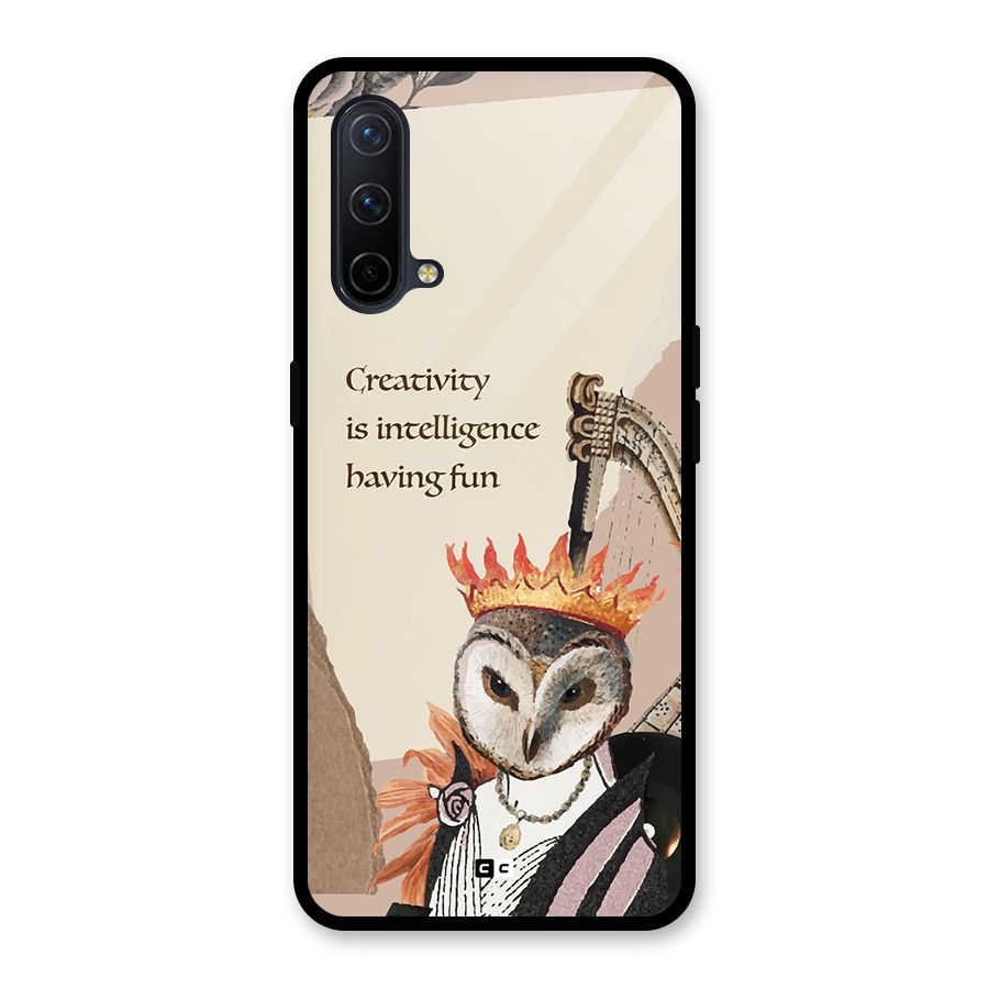 Creativity Intelligence Glass Back Case for OnePlus Nord CE 5G