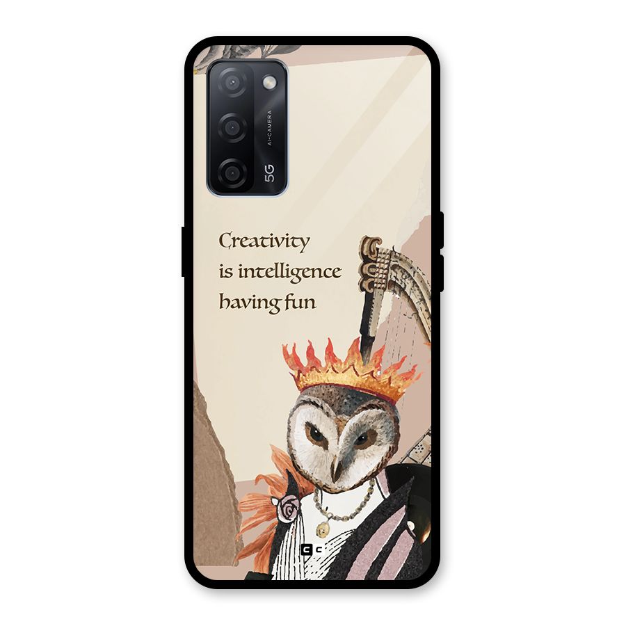 Creativity Intelligence Glass Back Case for Oppo A53s 5G