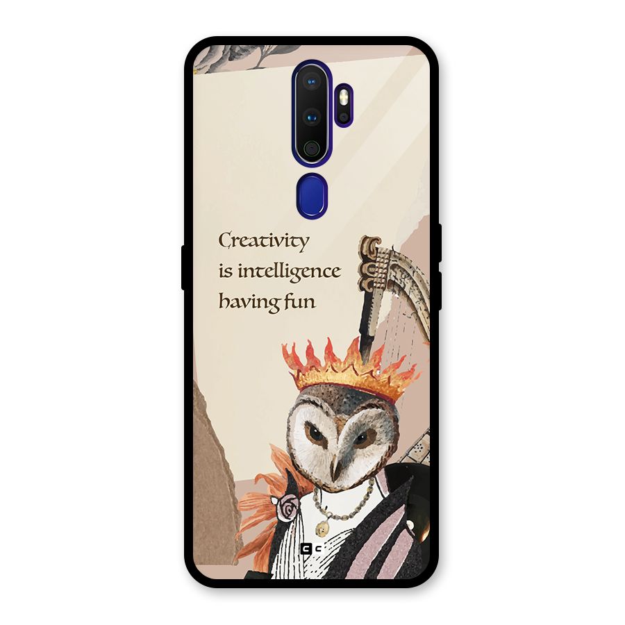 Creativity Intelligence Glass Back Case for Oppo A9 (2020)