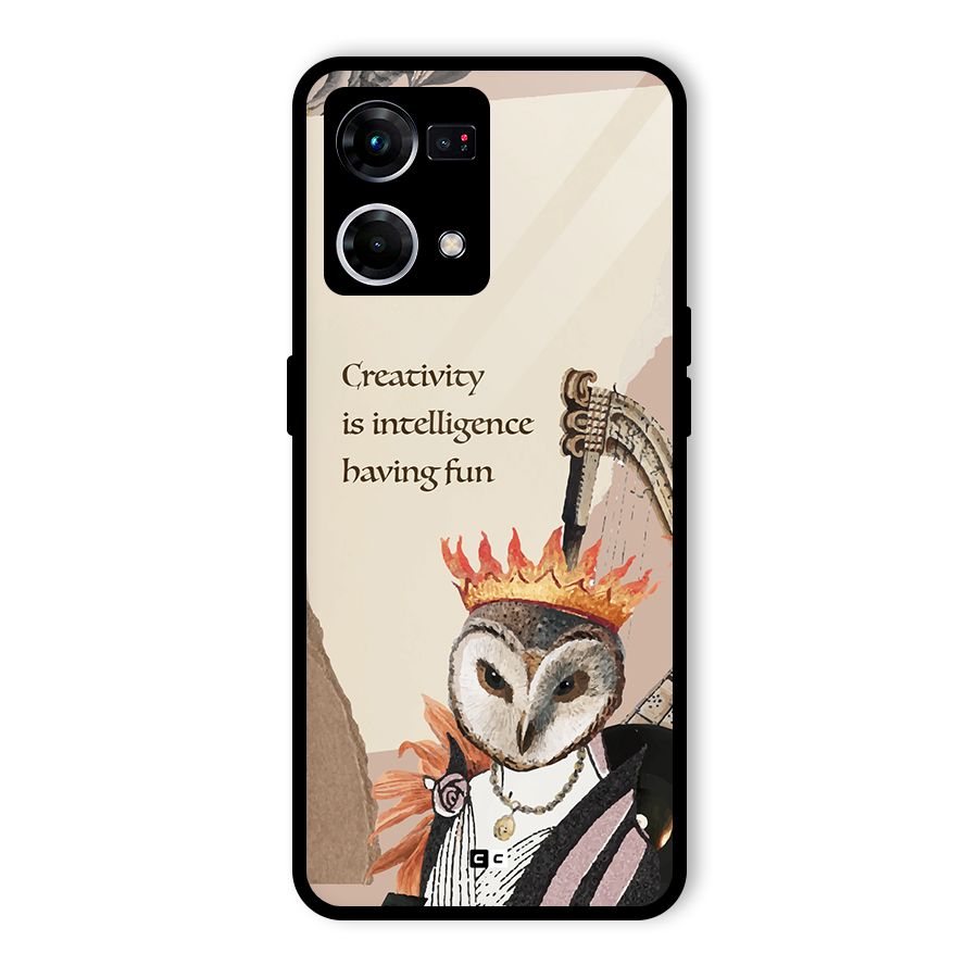 Creativity Intelligence Glass Back Case for Oppo F21 Pro 5G