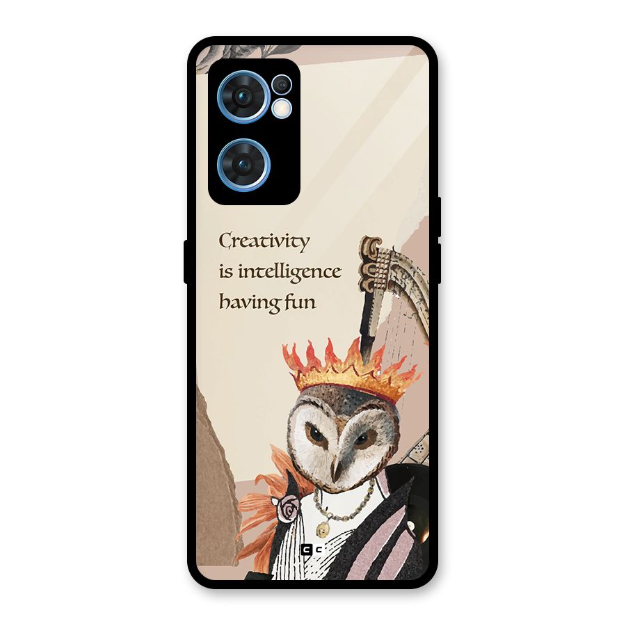 Creativity Intelligence Glass Back Case for Oppo Reno7 5G