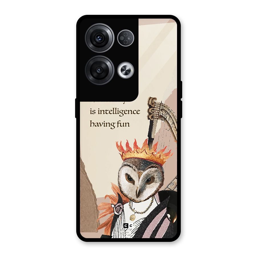 Creativity Intelligence Glass Back Case for Oppo Reno8 Pro 5G