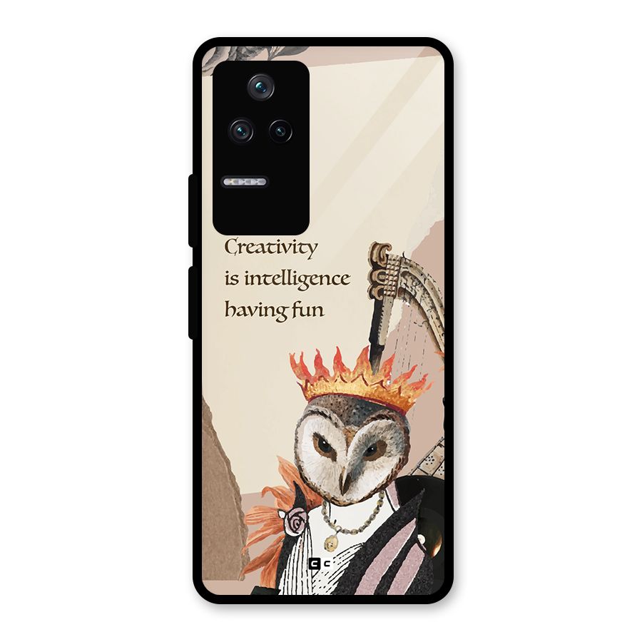 Creativity Intelligence Glass Back Case for Poco F4 5G