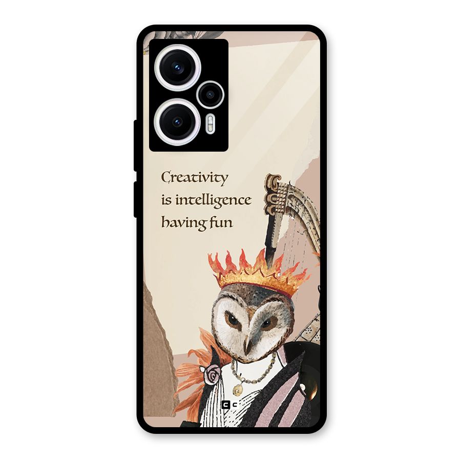 Creativity Intelligence Glass Back Case for Poco F5