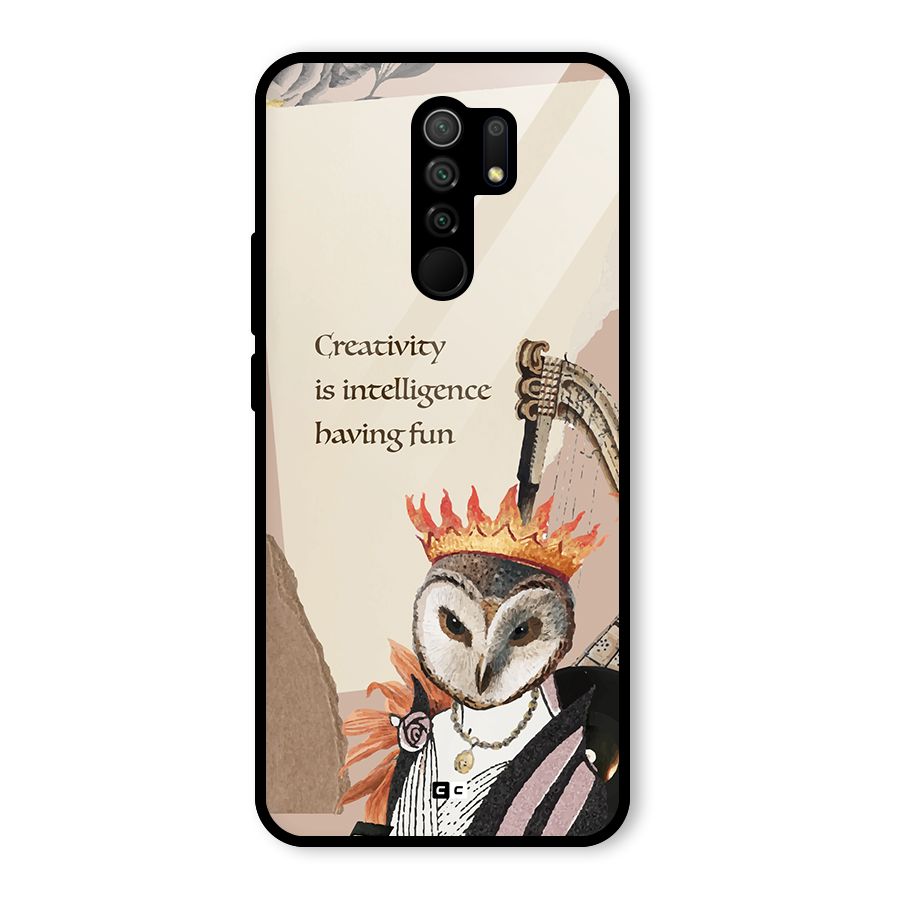 Creativity Intelligence Glass Back Case for Poco M2