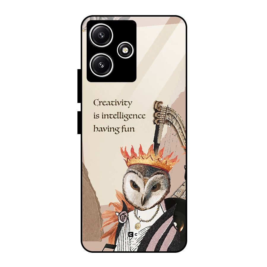 Creativity Intelligence Glass Back Case for Poco M6 Pro