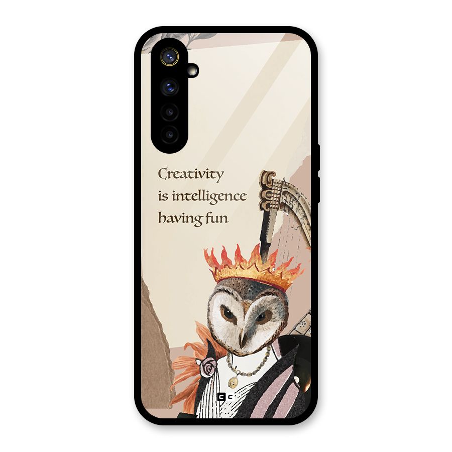 Creativity Intelligence Glass Back Case for Realme 6