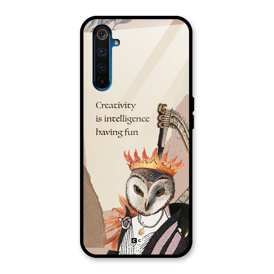 Creativity Intelligence Glass Back Case for Realme 6 Pro