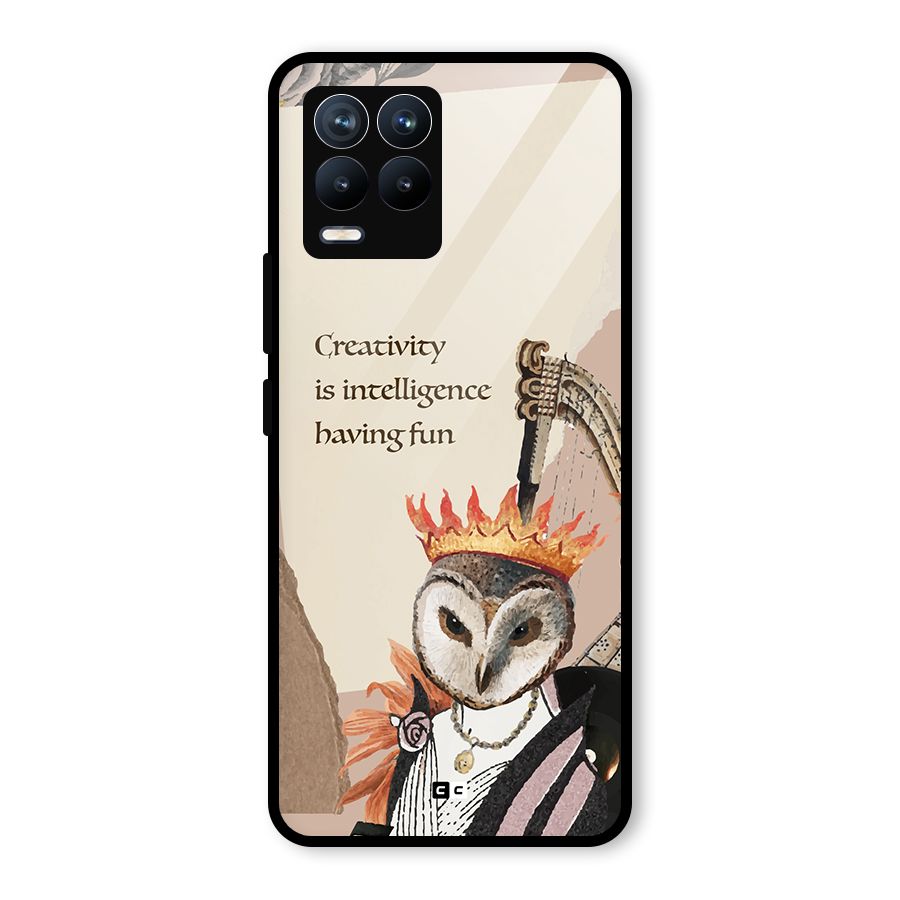 Creativity Intelligence Glass Back Case for Realme 8 Pro