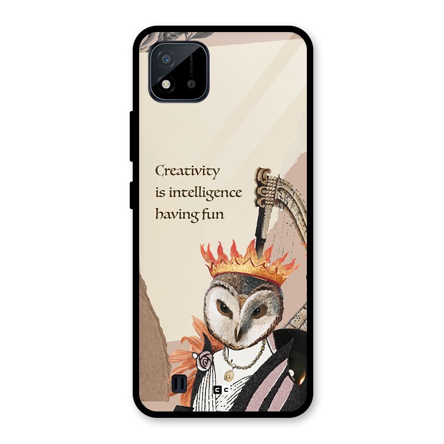 Creativity Intelligence Glass Back Case for Realme C11 2021
