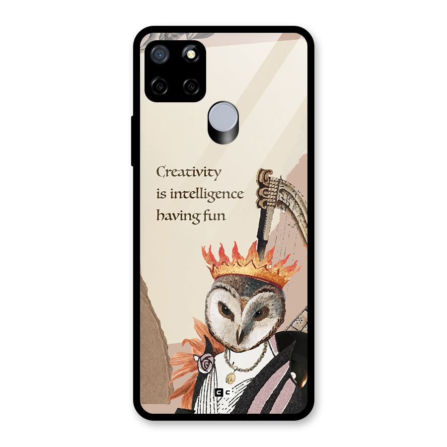 Creativity Intelligence Glass Back Case for Realme C12