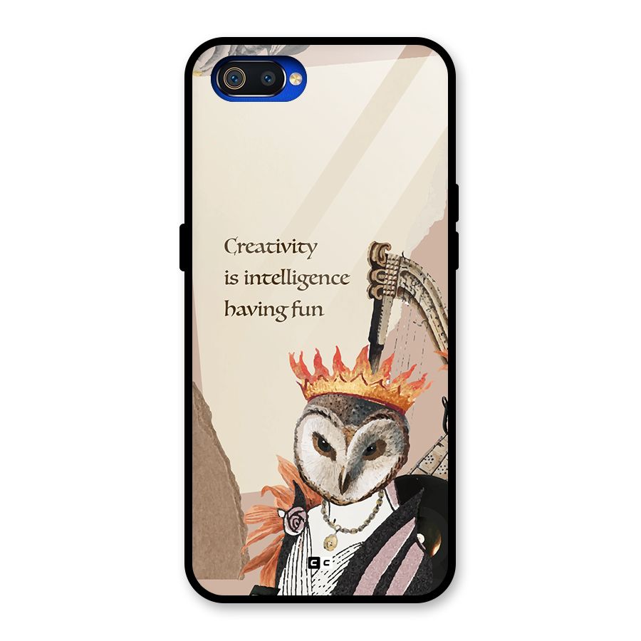 Creativity Intelligence Glass Back Case for Realme C2