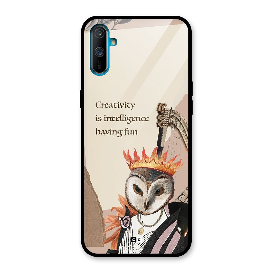 Creativity Intelligence Glass Back Case for Realme C3