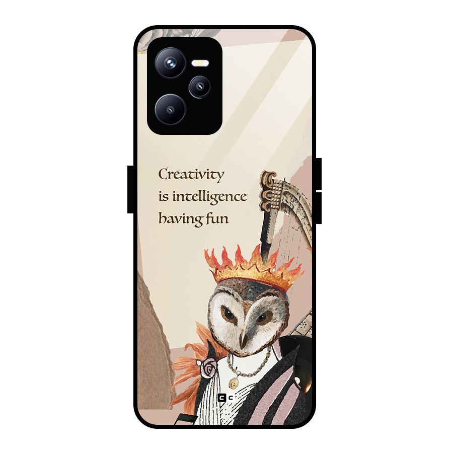 Creativity Intelligence Glass Back Case for Realme C35
