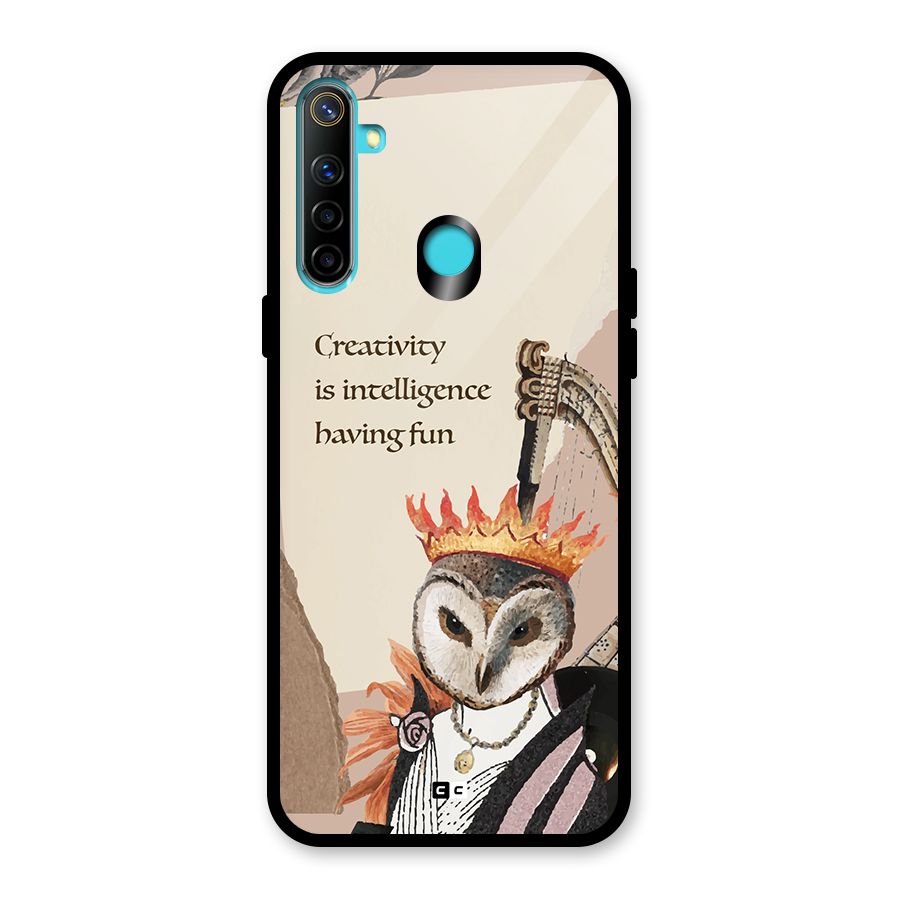 Creativity Intelligence Glass Back Case for Realme Narzo 10