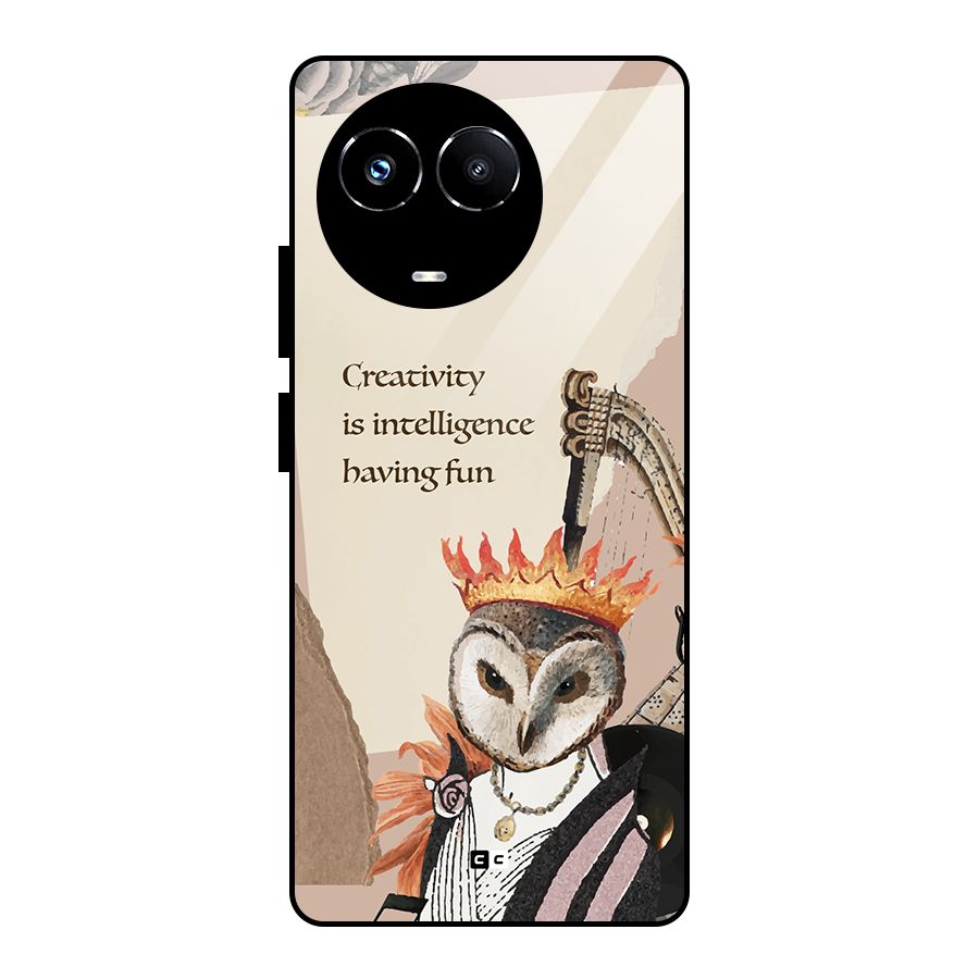 Creativity Intelligence Glass Back Case for Realme Narzo 60X