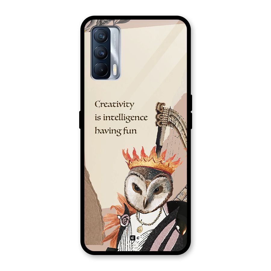 Creativity Intelligence Glass Back Case for Realme X7