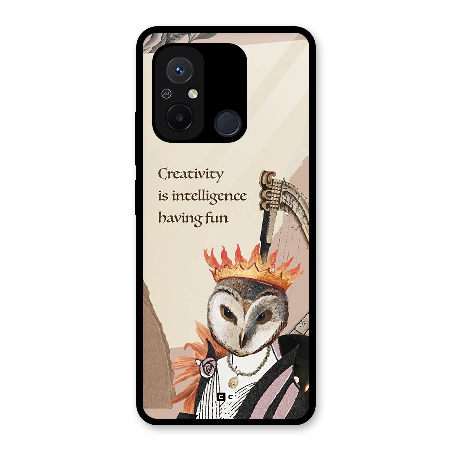 Creativity Intelligence Glass Back Case for Redmi 12C