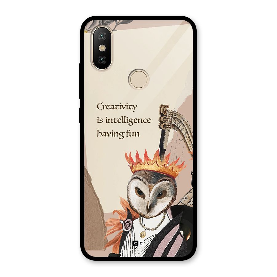 Creativity Intelligence Glass Back Case for Redmi A2