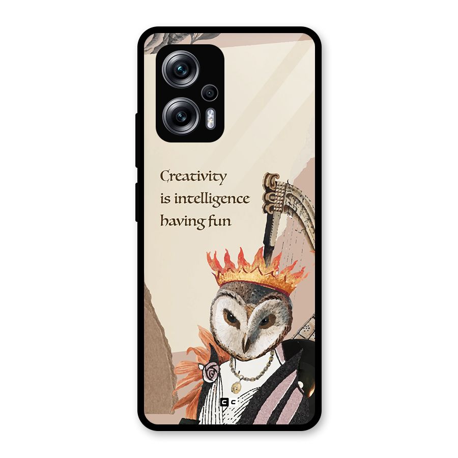 Creativity Intelligence Glass Back Case for Redmi K50i