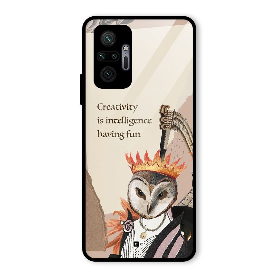 Creativity Intelligence Glass Back Case for Redmi Note 10 Pro